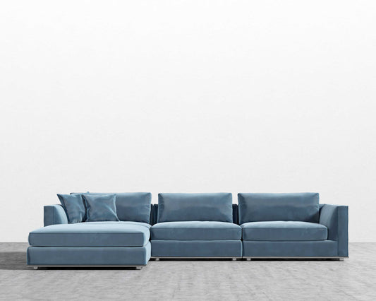 Milo Modular Sectional (Vintage Velvet - Solstice)