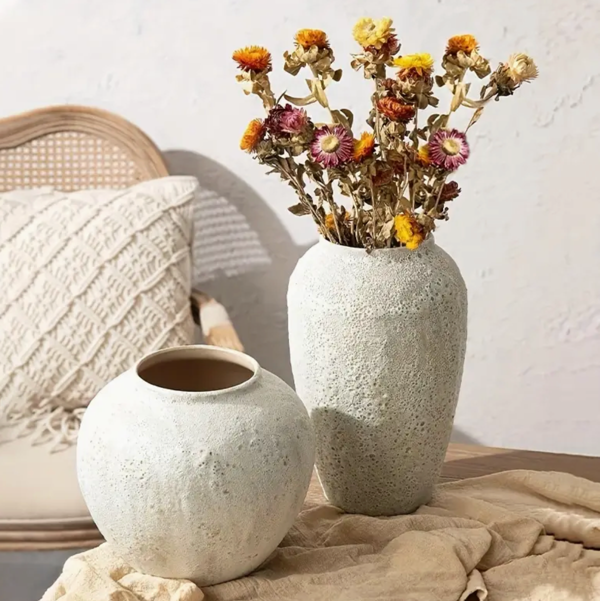 Nordic White Ceramic Vase